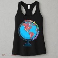 Reads Across America World Globe Book Lover Women's Tank Top thumb 3
