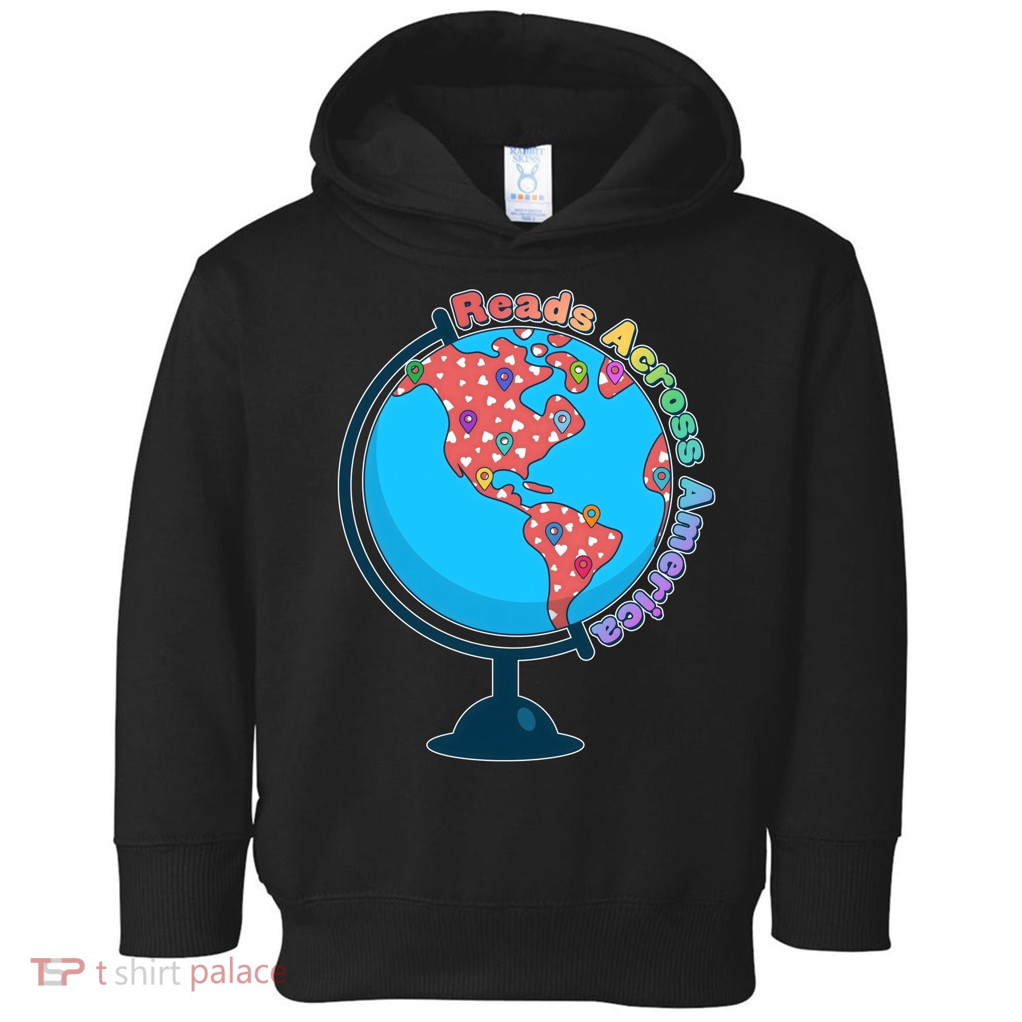 Reads Across America World Globe Book Lover Toddler Hoodie