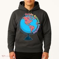 Reads Across America World Globe Book Lover Hoodie thumb 2
