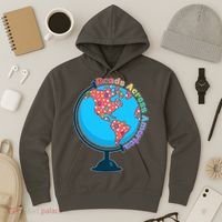 Reads Across America World Globe Book Lover Hoodie thumb 3