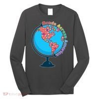 Reads Across America World Globe Book Lover Long Sleeve Shirt thumb 0