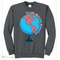 Reads Across America World Globe Book Lover Sweatshirt thumb 0
