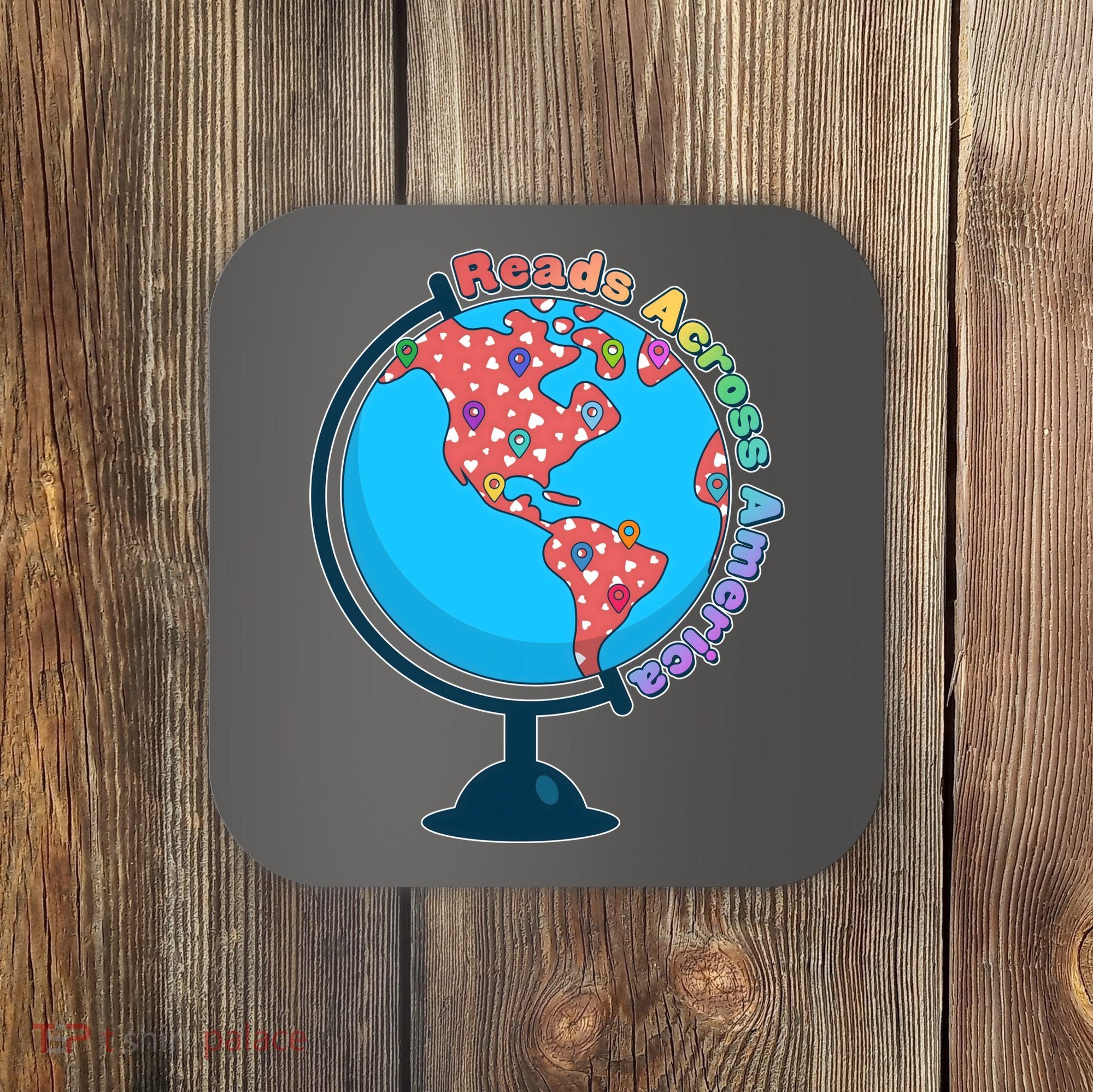 Reads Across America World Globe Book Lover Coaster