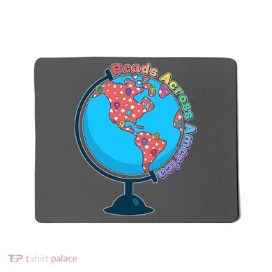 Reads Across America World Globe Book Lover Mousepad