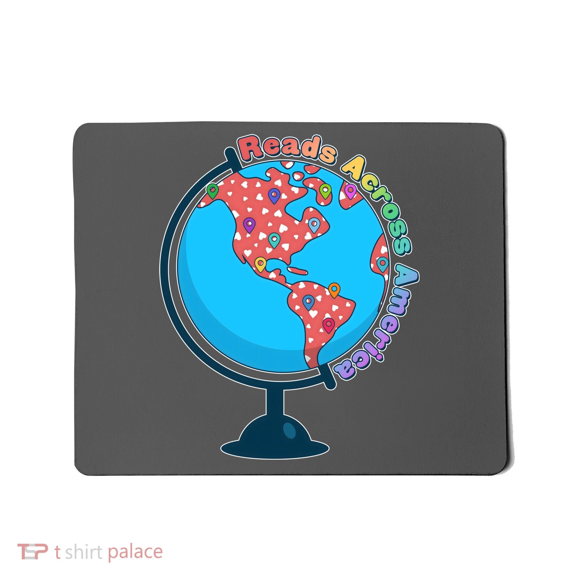 Reads Across America World Globe Book Lover Mousepad