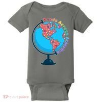 Reads Across America World Globe Book Lover Baby Bodysuit thumb 0