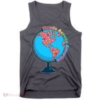 Reads Across America World Globe Book Lover Tank Top thumb 0