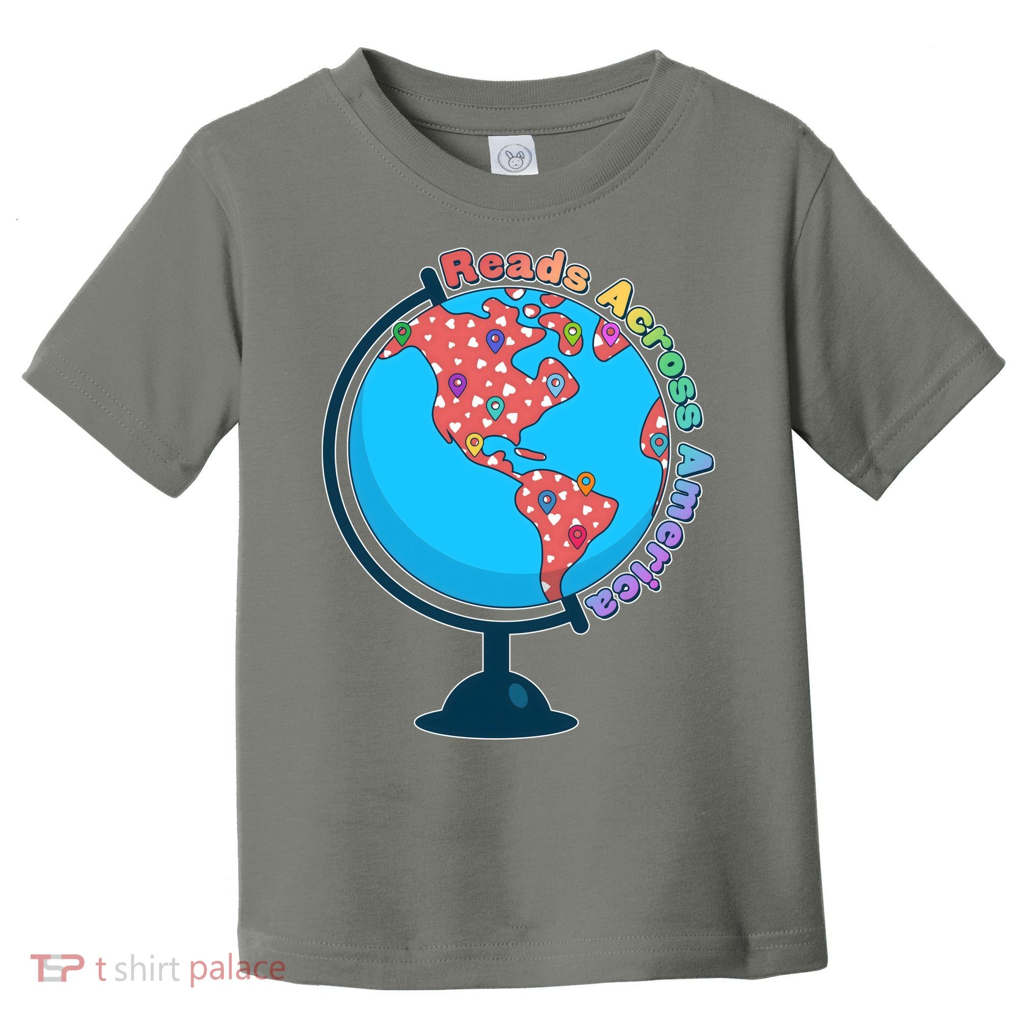 Reads Across America World Globe Book Lover Toddler T-Shirt