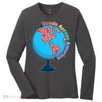 Reads Across America World Globe Book Lover Women's Long Sleeve Shirt thumb 0