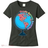 Reads Across America World Globe Book Lover Women's T-Shirt thumb 0