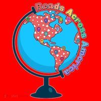Reads Across America World Globe Book Lover Santa Hat thumb 1