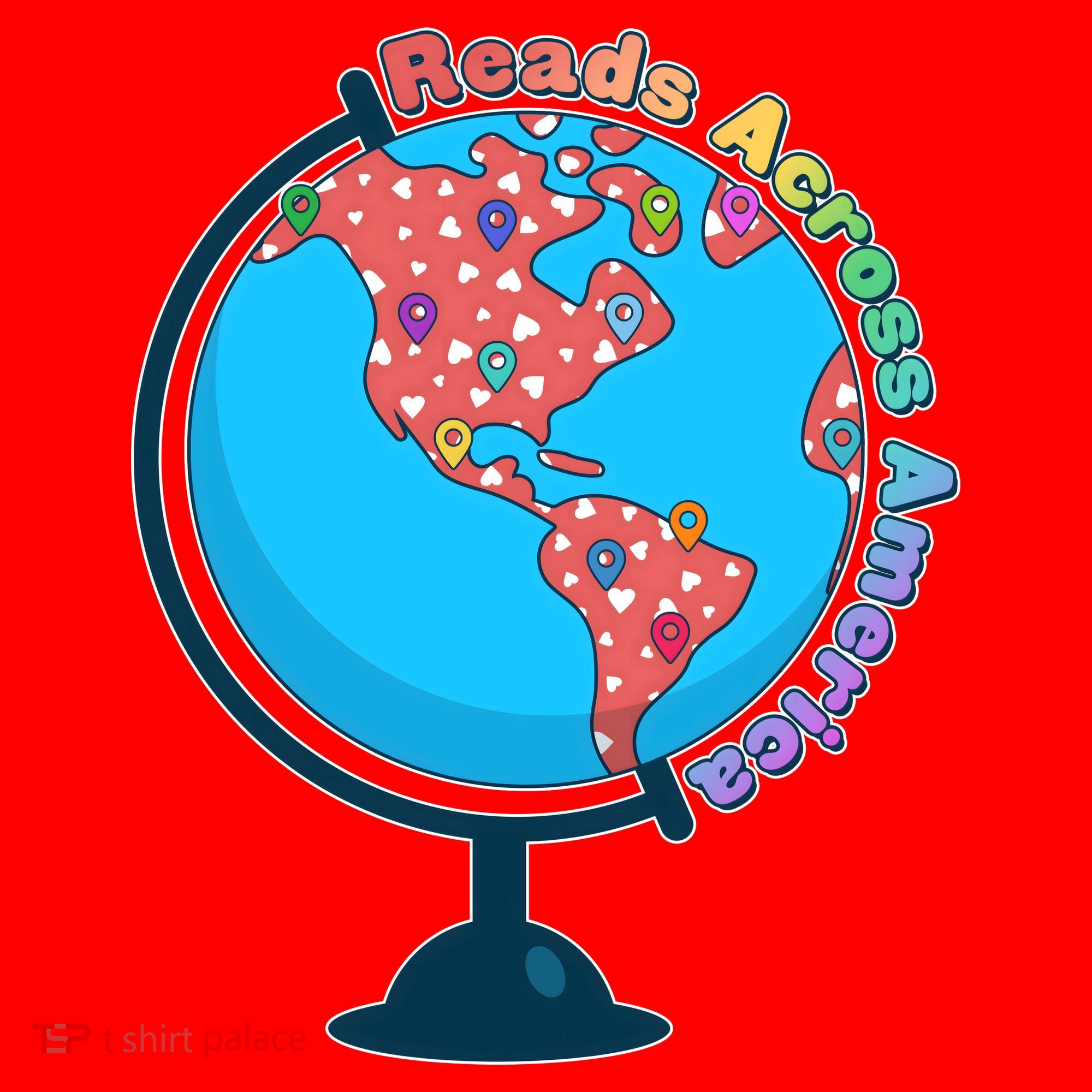 Reads Across America World Globe Book Lover Santa Hat