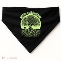 Roots And Branches Tree Hiking Nature Adventure USA-Made Doggie Bandana thumb 0
