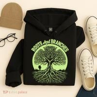Roots And Branches Tree Hiking Nature Adventure Hoodie thumb 4