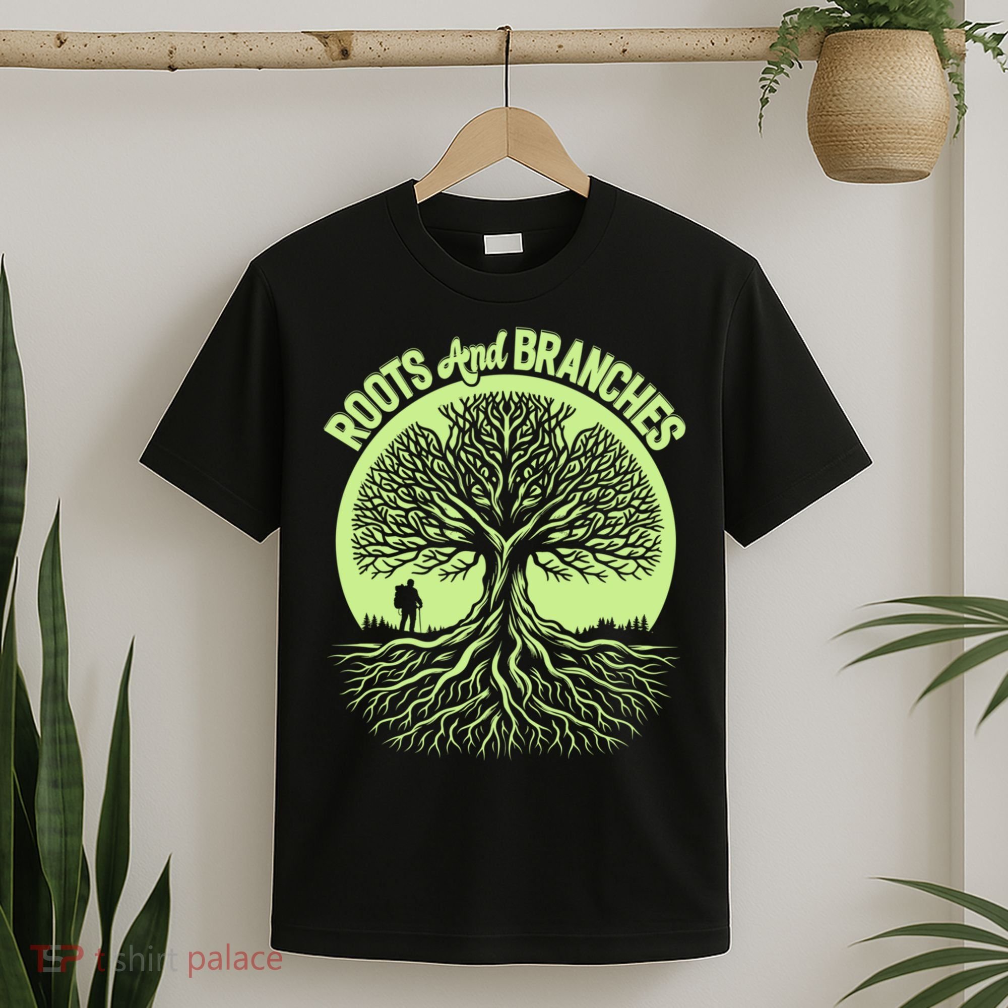 Roots And Branches Tree Hiking Nature Adventure T-Shirt