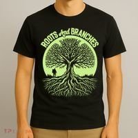 Roots And Branches Tree Hiking Nature Adventure T-Shirt thumb 3