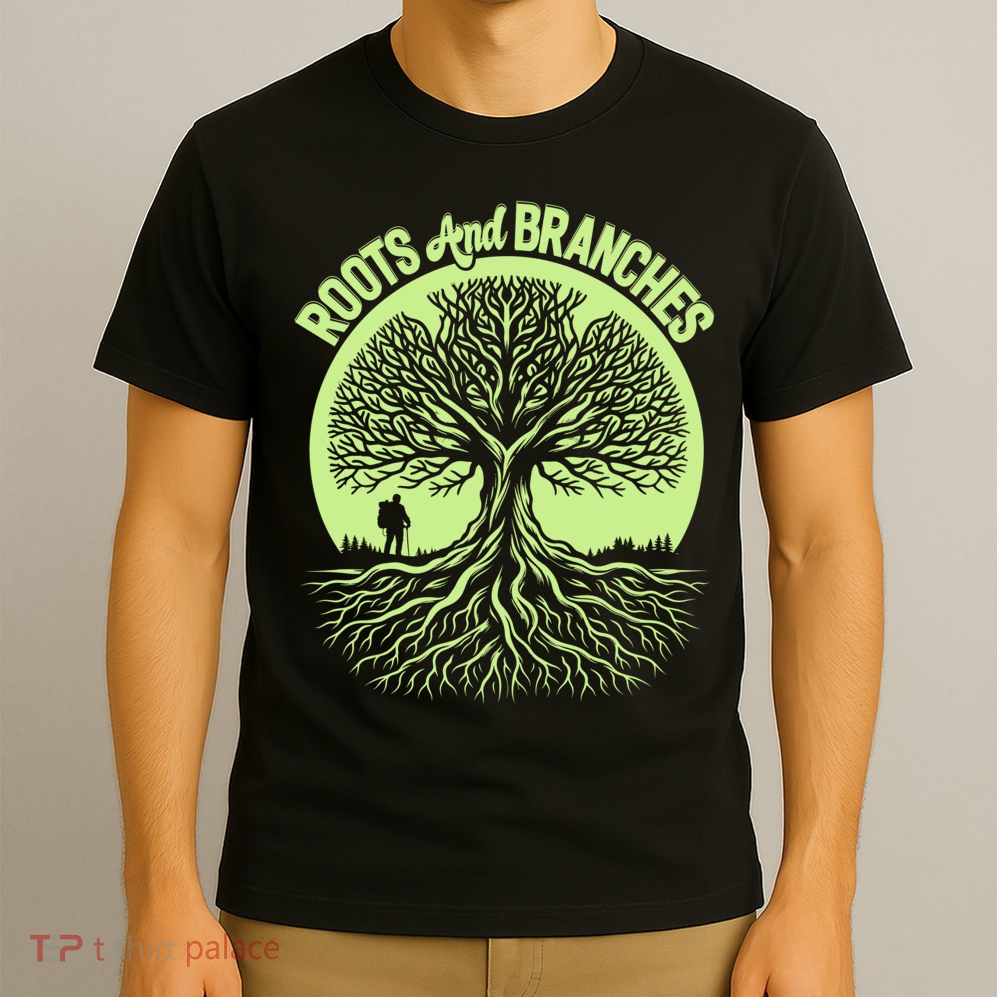 Roots And Branches Tree Hiking Nature Adventure T-Shirt