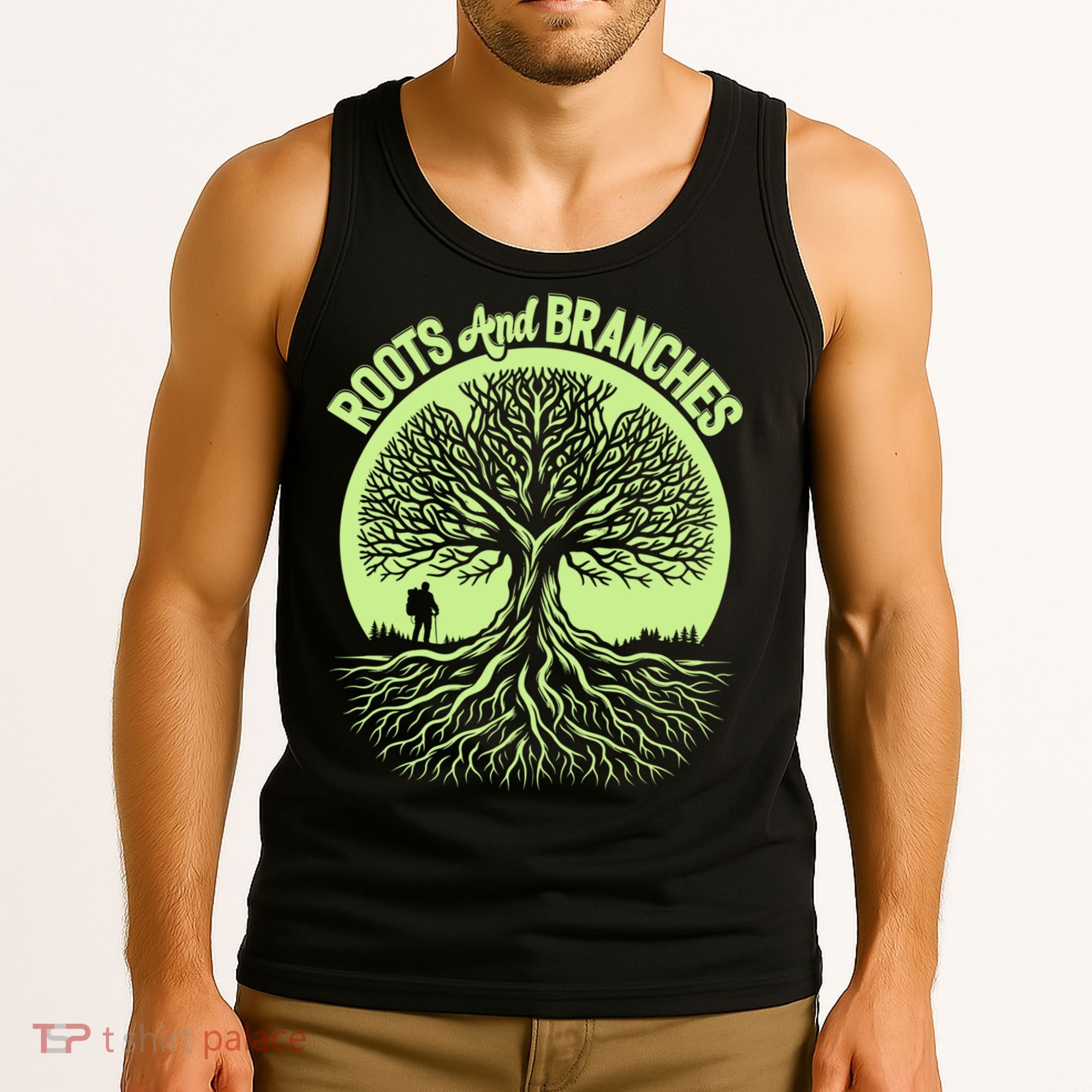 Roots And Branches Tree Hiking Nature Adventure Tank Top