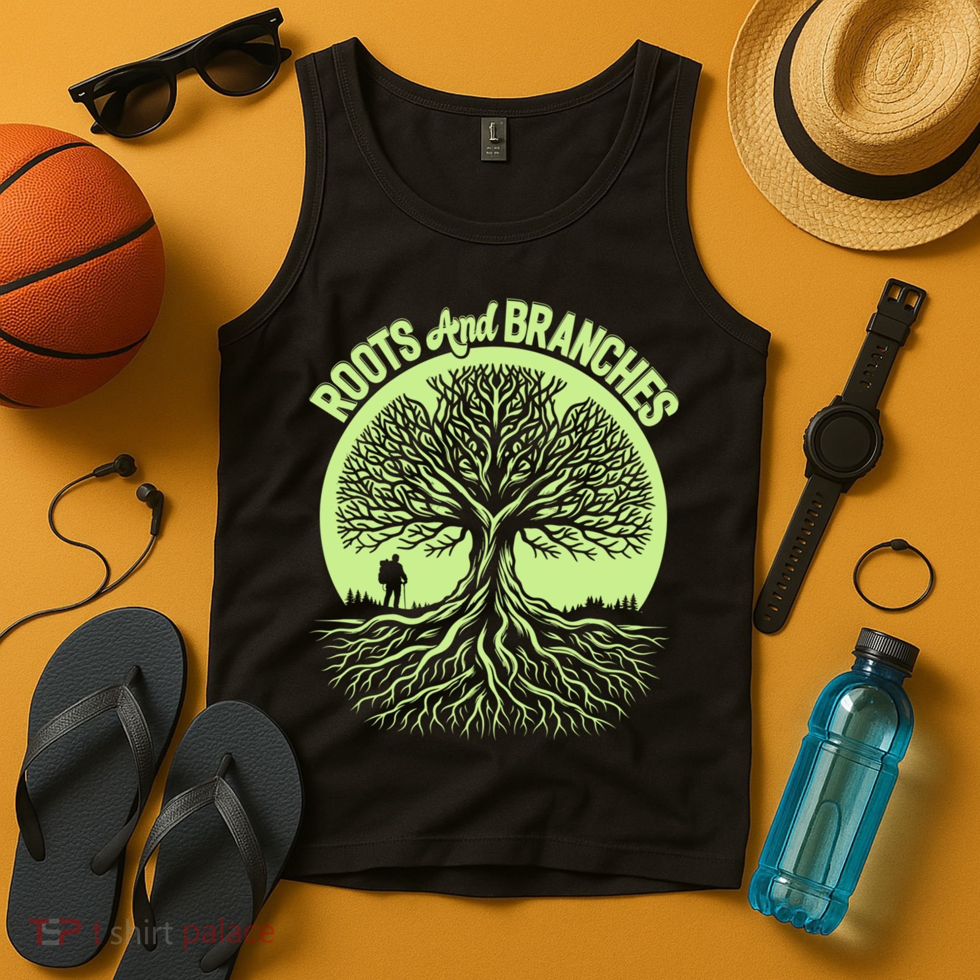 Roots And Branches Tree Hiking Nature Adventure Tank Top