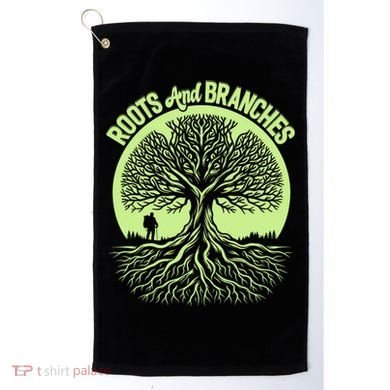 Roots And Branches Tree Hiking Nature Adventure Golf Towel