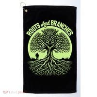 Roots And Branches Tree Hiking Nature Adventure Golf Towel thumb 0