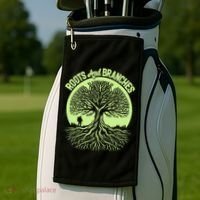 Roots And Branches Tree Hiking Nature Adventure Golf Towel thumb 2