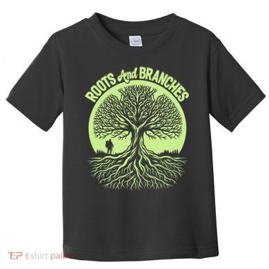 Roots And Branches Tree Hiking Nature Adventure Toddler T-Shirt