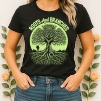 Roots And Branches Tree Hiking Nature Adventure Women's T-Shirt thumb 2