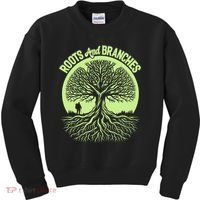 Roots And Branches Tree Hiking Nature Adventure Kids Sweatshirt thumb 0