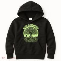Roots And Branches Tree Hiking Nature Adventure Kids Hoodie thumb 0