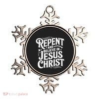 Repent And Believe In Jesus Christ Spiritual Faith Gift Ornament thumb 0
