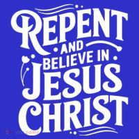 Repent And Believe In Jesus Christ Spiritual Faith Gift Mousepad thumb 1