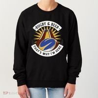 Rugby And Beer That's Why I'm Here Women's Sweatshirt thumb 0