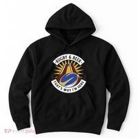 Rugby And Beer That's Why I'm Here Hoodie thumb 0