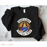 Rugby And Beer That's Why I'm Here Sweatshirt thumb 2