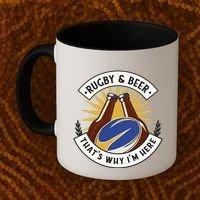Rugby And Beer That's Why I'm Here Coffee Mug thumb 2