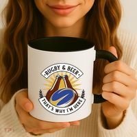 Rugby And Beer That's Why I'm Here Coffee Mug thumb 3