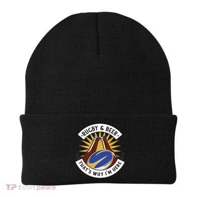 Rugby And Beer That's Why I'm Here Beanie