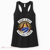 Rugby And Beer That's Why I'm Here Women's Tank Top thumb 0