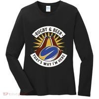 Rugby And Beer That's Why I'm Here Women's Long Sleeve Shirt thumb 0