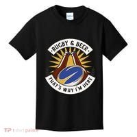 Rugby And Beer That's Why I'm Here Kids T-Shirt thumb 0