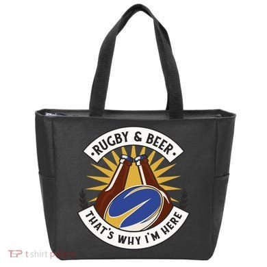 Rugby And Beer That's Why I'm Here Tote Bag