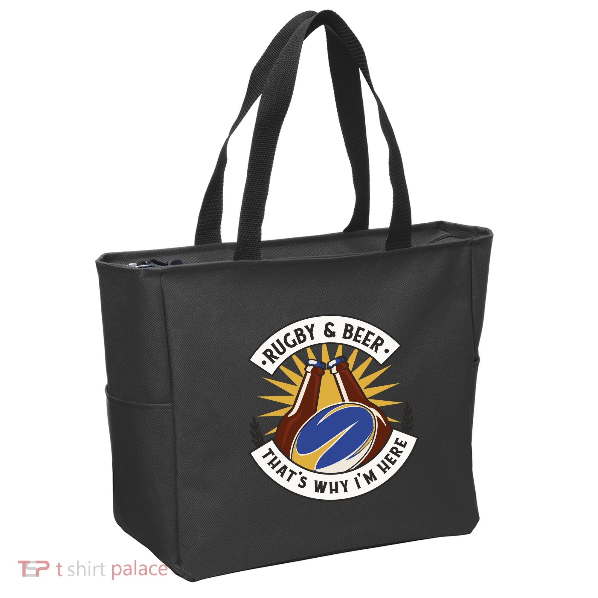 Rugby And Beer That's Why I'm Here Tote Bag