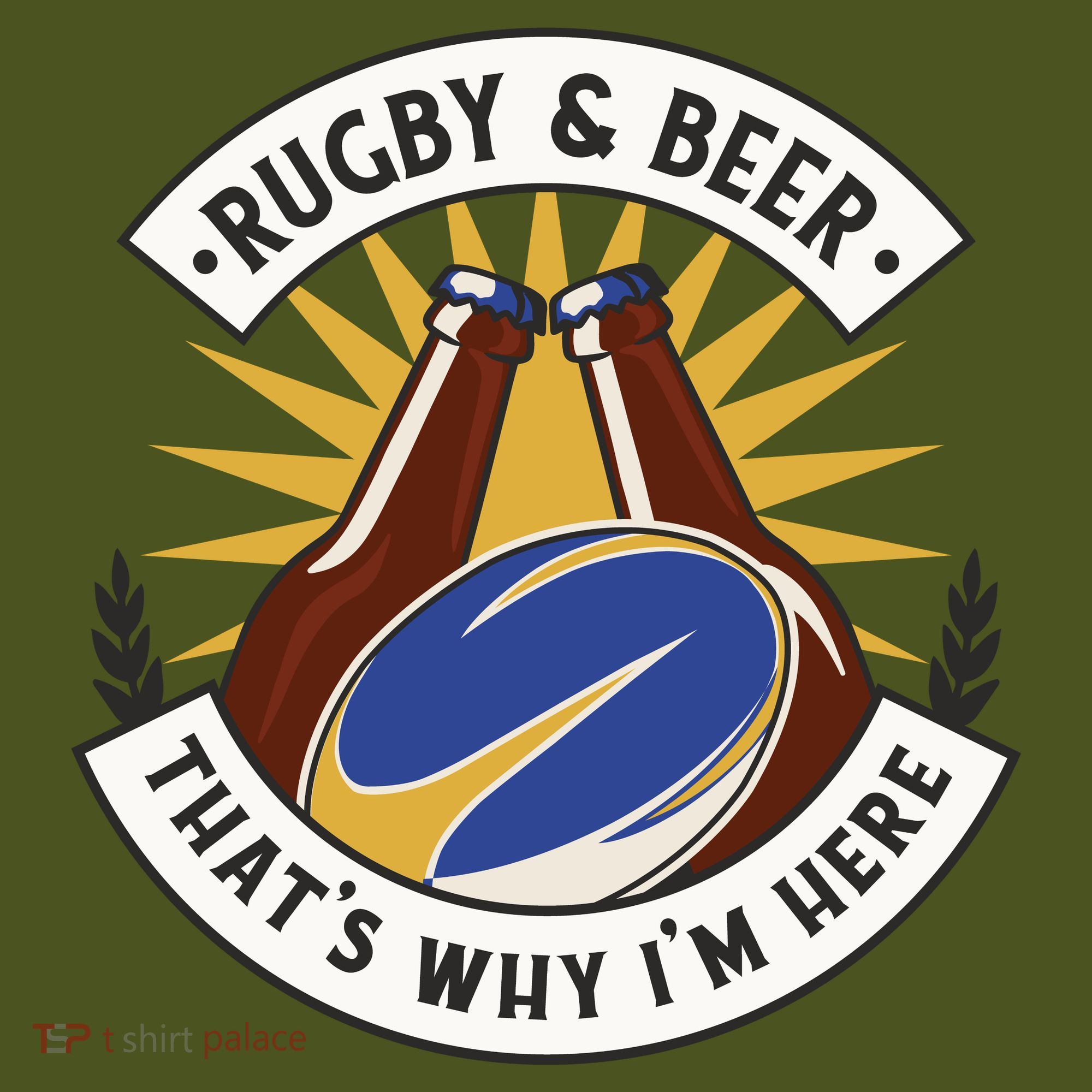 Rugby And Beer That's Why I'm Here Long Sleeve Shirt