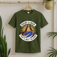Rugby And Beer That's Why I'm Here T-Shirt thumb 2