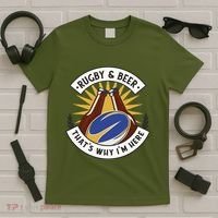 Rugby And Beer That's Why I'm Here T-Shirt thumb 5