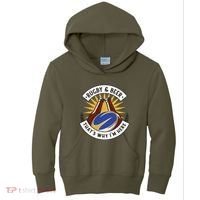 Rugby And Beer That's Why I'm Here Kids Hoodie thumb 0