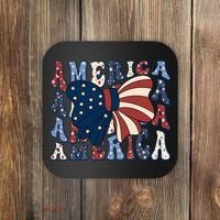 Retro America Bow USA 4th Of July Coaster thumb 0