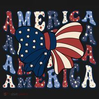 Retro America Bow USA 4th Of July Coaster thumb 2