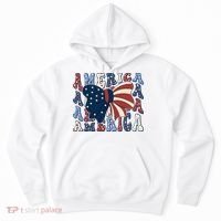 Retro America Bow USA 4th Of July Hoodie thumb 0